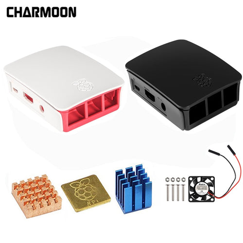 For Raspberry Pi 3 case Official ABS enclosure Raspberry pi 2 box shell from the Raspberry Pi Foundation+Cooling Fan