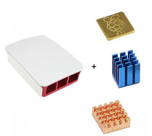 Load image into Gallery viewer, For Raspberry Pi 3 case Official ABS enclosure Raspberry pi 2 box shell from the Raspberry Pi Foundation+Cooling Fan