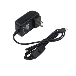 5V 3A Power Supply Charger AC Adapter Micro USB Cable with Power On/Off Switch For Raspberry Pi 3 banana  pi pro Model B B+ Plus