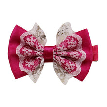 Load image into Gallery viewer, Adorable Baby Headwear Cute Lace Bowknot Hair Clips Baby Girl Hairpin Child Hair Accessories Problema della carta *5