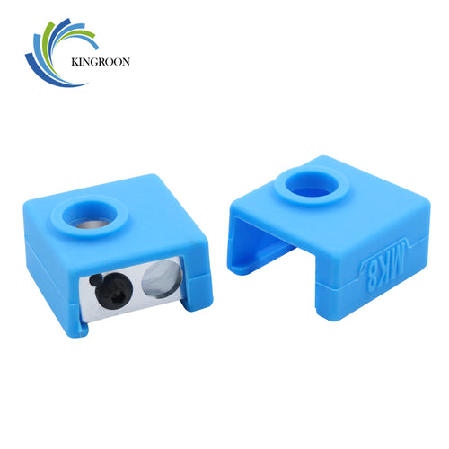 KINGROON 1PC 3D Printer MK8 Protective Silicone Sock Cover Case For Heater Block MK7/MK8 Silicone Hot End Sock 3D Printer Parts