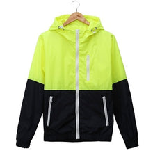 Load image into Gallery viewer, Windbreaker Men Casual Spring Autumn Lightweight Jacket 2019 New Arrival Hooded Contrast Color Zipper up Jackets Outwear Cheap
