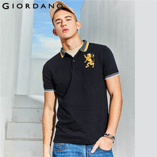 Load image into Gallery viewer, Giordano Men Polo Shirt Men Embroidered 3D Lion Multi Color Polo Men Embroidery Contrast Color Polo Fashion Camisa Polo