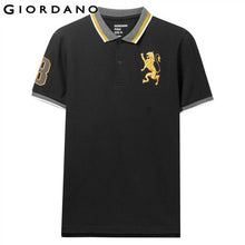 Load image into Gallery viewer, Giordano Men Polo Shirt Men Embroidered 3D Lion Multi Color Polo Men Embroidery Contrast Color Polo Fashion Camisa Polo