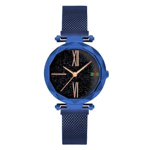 Luxury Rose Gold Women Watch Magnet Starry sky Wrist Watch For Ladies Female Wristwatch Waterproof reloj mujer relogio feminino