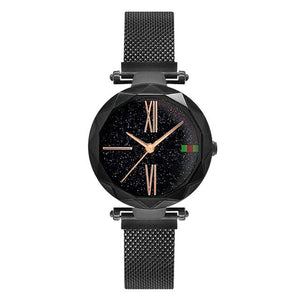 Luxury Rose Gold Women Watch Magnet Starry sky Wrist Watch For Ladies Female Wristwatch Waterproof reloj mujer relogio feminino