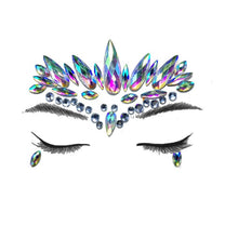 Load image into Gallery viewer, Temporary Crystal Face Eye Tattoo Stickers 3D Glitter Face Gems Jewels Sticker Eyebrow Music Festival Body Art Diamond Tattoo