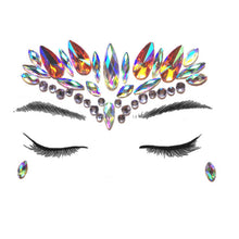 Load image into Gallery viewer, Temporary Crystal Face Eye Tattoo Stickers 3D Glitter Face Gems Jewels Sticker Eyebrow Music Festival Body Art Diamond Tattoo