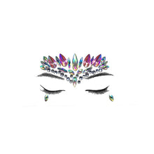 Load image into Gallery viewer, Temporary Crystal Face Eye Tattoo Stickers 3D Glitter Face Gems Jewels Sticker Eyebrow Music Festival Body Art Diamond Tattoo