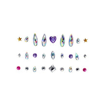 Load image into Gallery viewer, Temporary Crystal Face Eye Tattoo Stickers 3D Glitter Face Gems Jewels Sticker Eyebrow Music Festival Body Art Diamond Tattoo