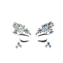 Load image into Gallery viewer, Temporary Crystal Face Eye Tattoo Stickers 3D Glitter Face Gems Jewels Sticker Eyebrow Music Festival Body Art Diamond Tattoo