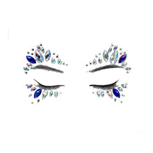 Load image into Gallery viewer, Temporary Crystal Face Eye Tattoo Stickers 3D Glitter Face Gems Jewels Sticker Eyebrow Music Festival Body Art Diamond Tattoo