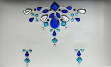 Load image into Gallery viewer, Temporary Crystal Face Eye Tattoo Stickers 3D Glitter Face Gems Jewels Sticker Eyebrow Music Festival Body Art Diamond Tattoo