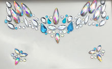 Load image into Gallery viewer, Temporary Crystal Face Eye Tattoo Stickers 3D Glitter Face Gems Jewels Sticker Eyebrow Music Festival Body Art Diamond Tattoo