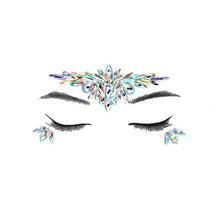 Load image into Gallery viewer, Temporary Crystal Face Eye Tattoo Stickers 3D Glitter Face Gems Jewels Sticker Eyebrow Music Festival Body Art Diamond Tattoo