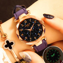 Load image into Gallery viewer, Fashion Women Watches 2019 Best Sell Star Sky Dial Clock Luxury Rose Gold Women&#39;s Bracelet Quartz Wrist Watches New Dropshipping