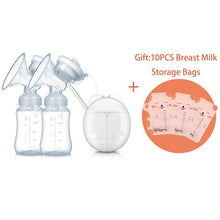 Load image into Gallery viewer, GL Double Electric Breast Pump Milk Pump for Baby Feeding Strong Suction FDA Infant Milk Extractor Breast Enlargement Pumps