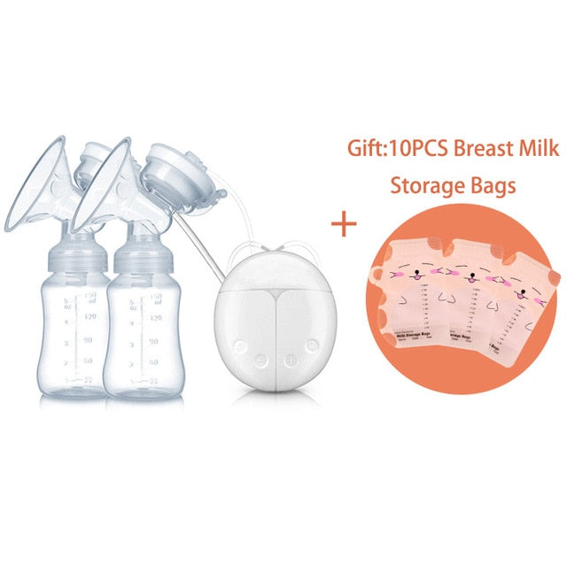 GL Double Electric Breast Pump Milk Pump for Baby Feeding Strong Suction FDA Infant Milk Extractor Breast Enlargement Pumps
