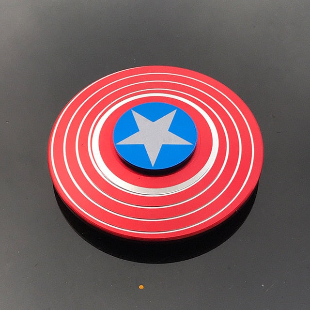 American spiderman Fidget Spinner EDC Hand Spinners Autism ADHD Kids Christmas Gifts Metal Finger Spinner Toys