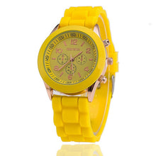 Load image into Gallery viewer, 2019 Hot Sales Geneva Brand Silicone Women Watch Ladies Fashion Dress Quartz Wristwatch Female Watch montre relogio feminino