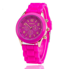 Load image into Gallery viewer, 2019 Hot Sales Geneva Brand Silicone Women Watch Ladies Fashion Dress Quartz Wristwatch Female Watch montre relogio feminino