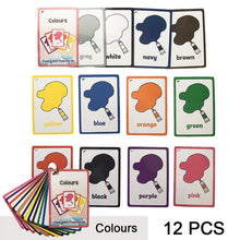 Load image into Gallery viewer, Children Baby English Learning Word Card Pocket Flash  Learning Montessori Educational Toys Word Table Game Card for kids