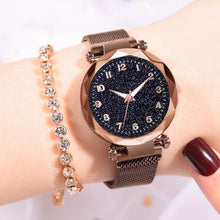 Load image into Gallery viewer, Luxury Luminous Women Watches Starry Sky Magnetic Female Wristwatch Waterproof Rhinestone Clock relogio feminino montre femme