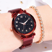 Load image into Gallery viewer, Luxury Luminous Women Watches Starry Sky Magnetic Female Wristwatch Waterproof Rhinestone Clock relogio feminino montre femme