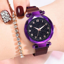 Load image into Gallery viewer, Luxury Luminous Women Watches Starry Sky Magnetic Female Wristwatch Waterproof Rhinestone Clock relogio feminino montre femme