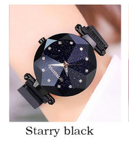 Load image into Gallery viewer, luxury ladies watch magnet mesh with starry luminous fashion diamond female quartz watch relogio feminino zegarek damski