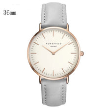 Load image into Gallery viewer, New Arrival Rosefield Watches Women Fashion Luxurious Ladies Leather Imitation Pattern Quartz Analog Wrist Watches rosefield
