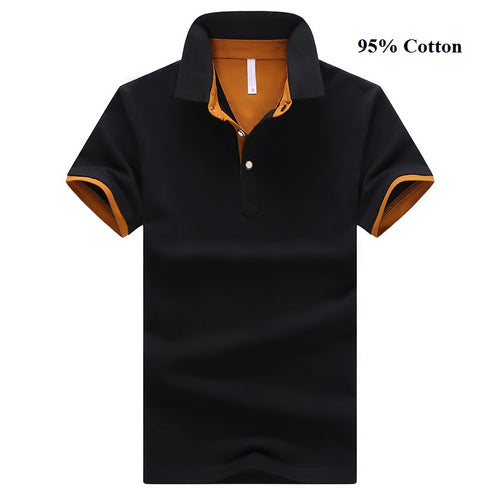 Solid Color Men's Polo Shirt High Quality Men's Cotton Short-Sleeved Shirt Summer Shirt Large Size M-4XL;YA200