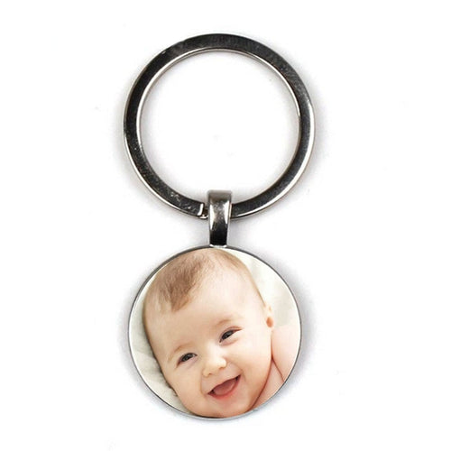 Handmade Personality Photo Family Keychain Photo Baby Child Dad Mom Brother Sister Grandparents Family Portrait Private Custom