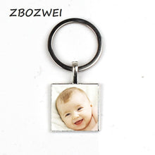 Load image into Gallery viewer, Handmade Personality Photo Family Keychain Photo Baby Child Dad Mom Brother Sister Grandparents Family Portrait Private Custom