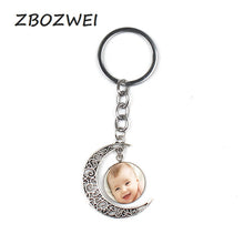 Load image into Gallery viewer, Handmade Personality Photo Family Keychain Photo Baby Child Dad Mom Brother Sister Grandparents Family Portrait Private Custom
