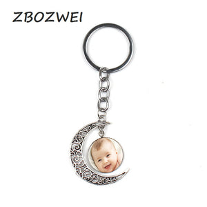 Handmade Personality Photo Family Keychain Photo Baby Child Dad Mom Brother Sister Grandparents Family Portrait Private Custom