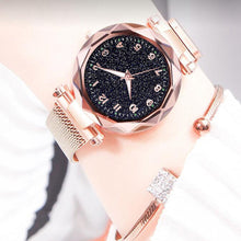 Load image into Gallery viewer, Luxury Luminous Women Watches Starry Sky Magnetic Female Wristwatch Waterproof Rhinestone Clock relogio feminino montre femme