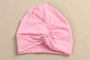 Cute 12 Colors Cotton Blend Baby Turban Hat Newborn Beanie Caps Headwear Infant Toddler Shower Hat Birthday Gift Photo Props