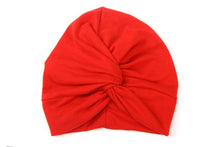 Load image into Gallery viewer, Cute 12 Colors Cotton Blend Baby Turban Hat Newborn Beanie Caps Headwear Infant Toddler Shower Hat Birthday Gift Photo Props