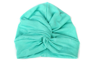 Cute 12 Colors Cotton Blend Baby Turban Hat Newborn Beanie Caps Headwear Infant Toddler Shower Hat Birthday Gift Photo Props