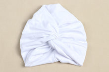 Load image into Gallery viewer, Cute 12 Colors Cotton Blend Baby Turban Hat Newborn Beanie Caps Headwear Infant Toddler Shower Hat Birthday Gift Photo Props