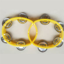 Load image into Gallery viewer, Musical Instrument Hand Held Tambourine Metal Bell Jingles Plastic Rattle Ball Percussion for KTV Party Kid Game Toy