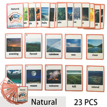 Load image into Gallery viewer, Children Baby English Learning Word Card Pocket Flash  Learning Montessori Educational Toys Word Table Game Card for kids