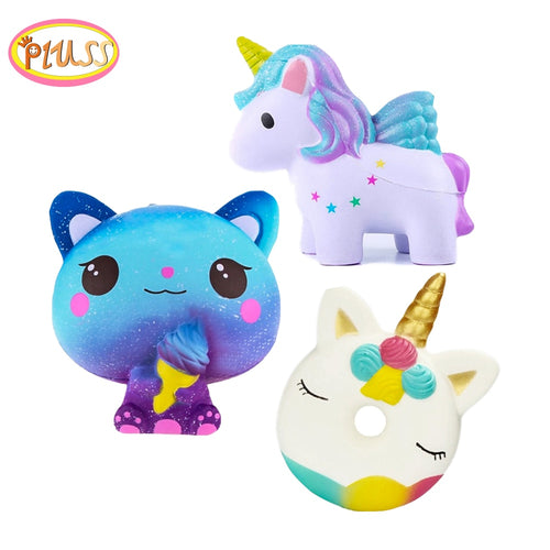 ice cream cat squishy animal kawaii unicorn donut squishy toy smooshy mushy poopsie squish for stress relief wholsale