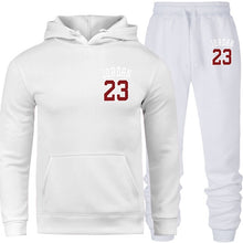 Load image into Gallery viewer, New 2019 Brand Tracksuit Fashion JORDAN 23 Men Sportswear Two Piece Sets All Cotton Fleece Thick Hoodie+Pants Sporting Suit Male