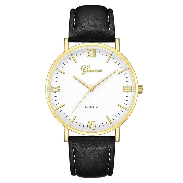 Buy Geneva Classic Hot Luxury Business Unisex Women Ladies Stainless Steel Quartz Wrist Watch Wholesale Review