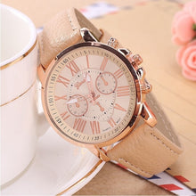 Load image into Gallery viewer, Luxury Brand Leather Quartz Watch Women Men Ladies Fashion Bracelet Wristwatches Clock relogio feminino masculino