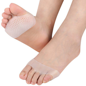 USHINE Silicone Gel Forefoot Pads Breathable Soft Protector Elastic Pain Relief Insole 1 pair
