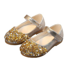 Load image into Gallery viewer, Fashion Baby Girls Flat Dress Party Shoes Children Toddler Kid Rhinestone Princess Shoes 2019