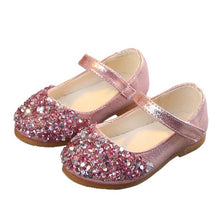 Load image into Gallery viewer, Fashion Baby Girls Flat Dress Party Shoes Children Toddler Kid Rhinestone Princess Shoes 2019